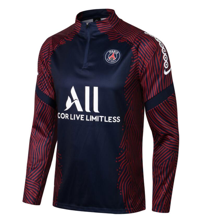 2021/22 PSG Navy Red Training Sweatshirt